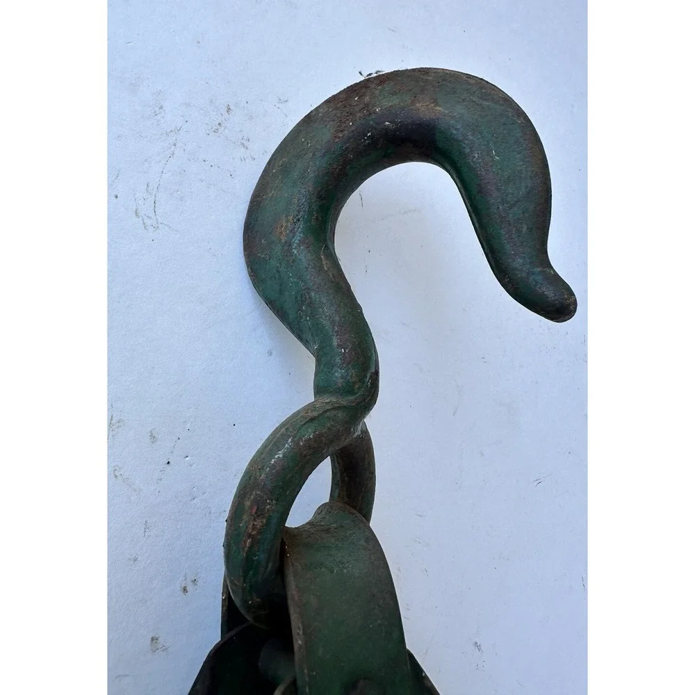 Antique / Vintage Metal Single Pulley WU #6 UW24 Hulk
